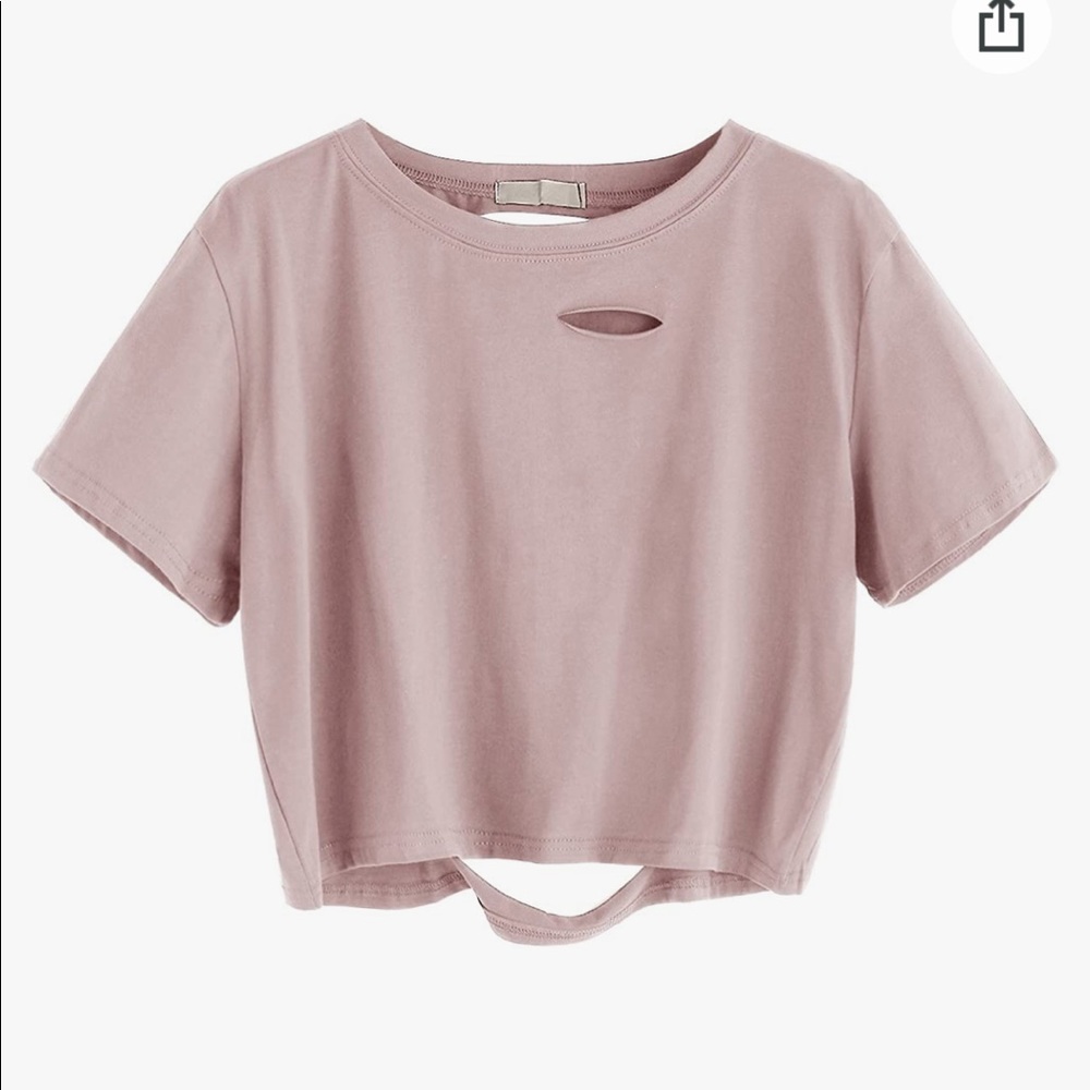 Distressed Crop Top